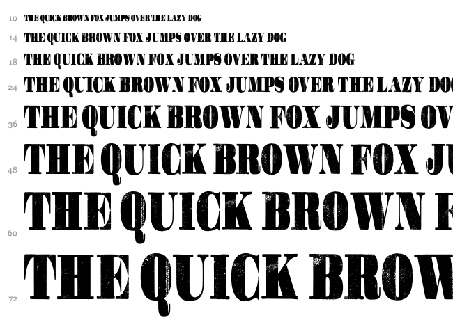 Gotcha font waterfall